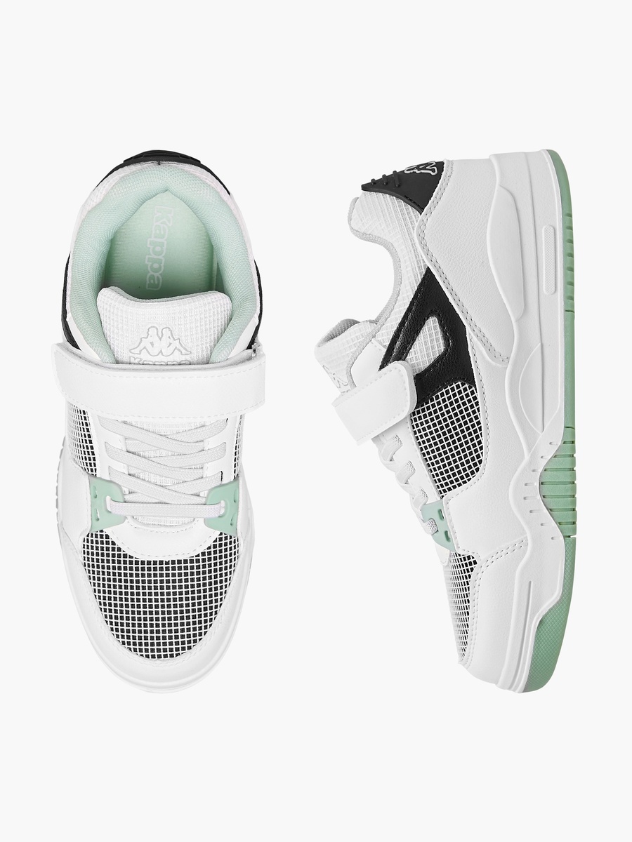 Logo Detail Sneakers with Hook and Loop Closure
