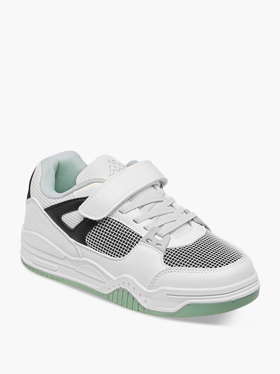 Logo Detail Sneakers with Hook and Loop Closure