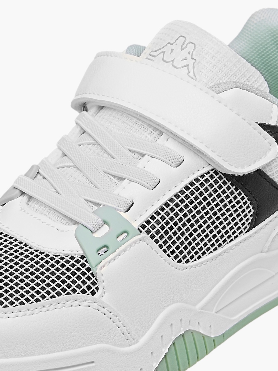 Logo Detail Sneakers with Hook and Loop Closure