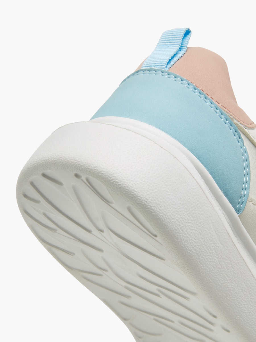Colourblock Sneakers with Hook and Loop Closure