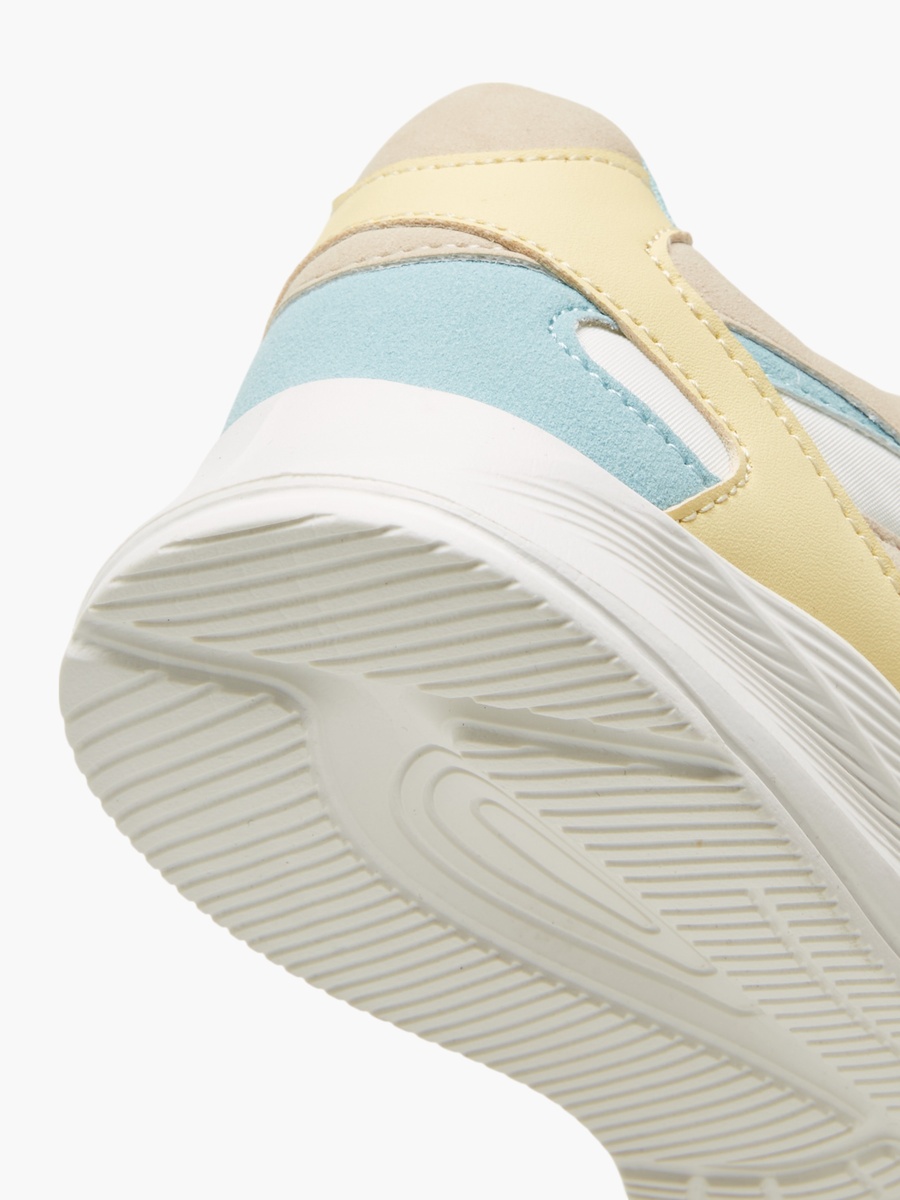 Colourblock Sneakers with Hook and Loop Closure