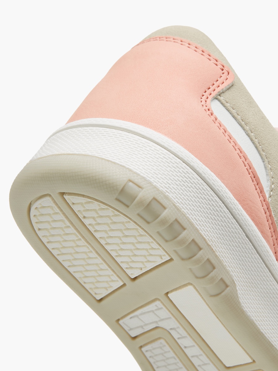 Colourblock Sneakers with Hook and Loop Closure