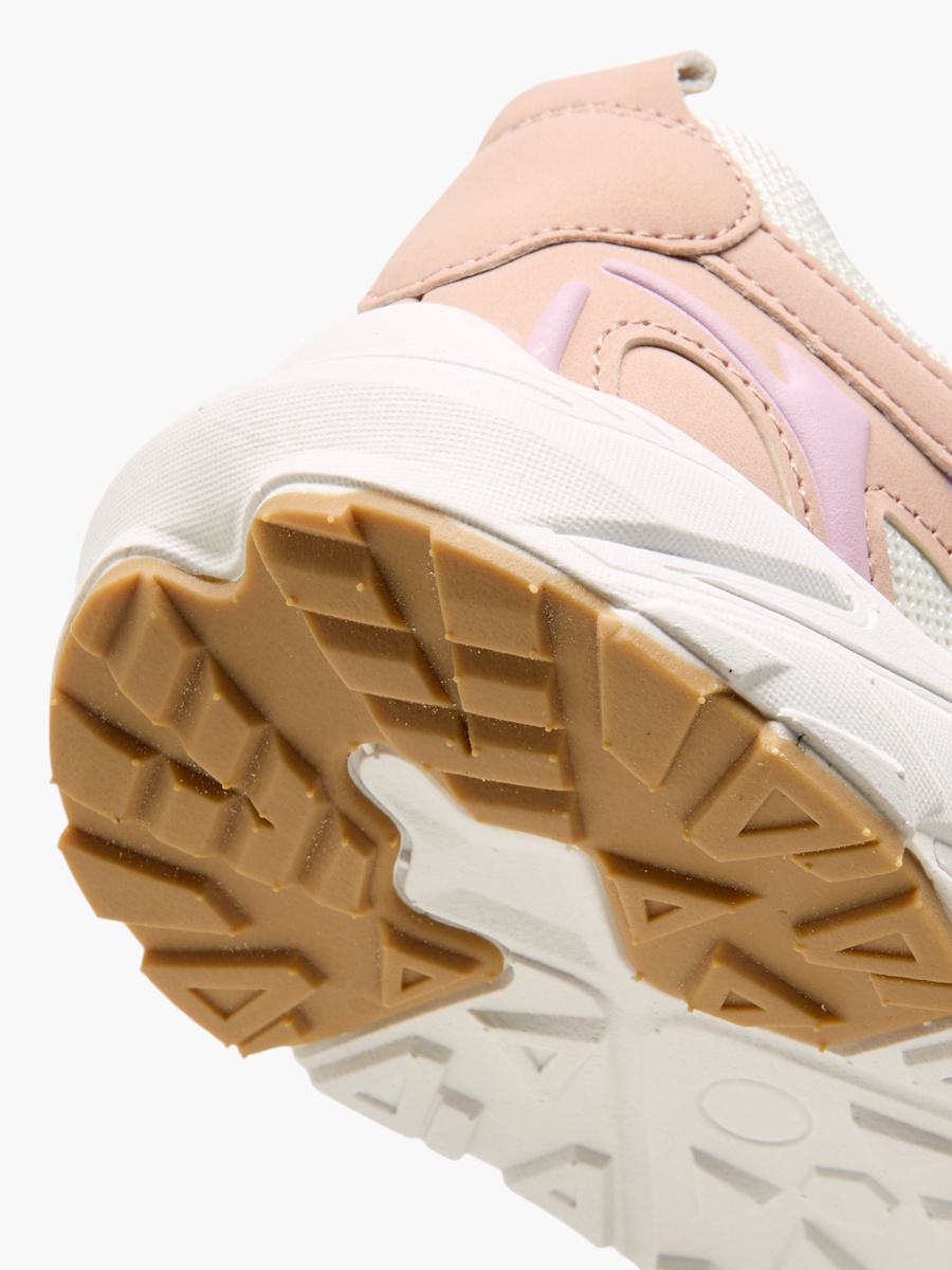 Panelled Sneakers with Hook and Loop Closure