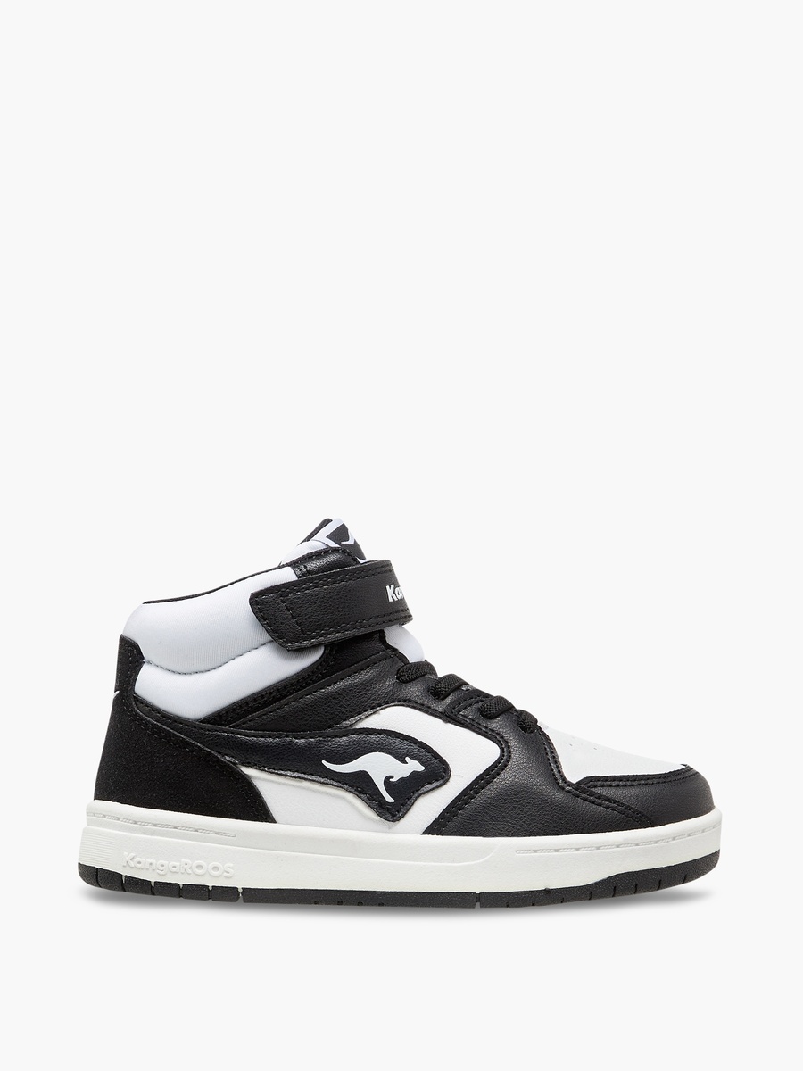Color Block High Top Sneakers with Hook and Loop Closure