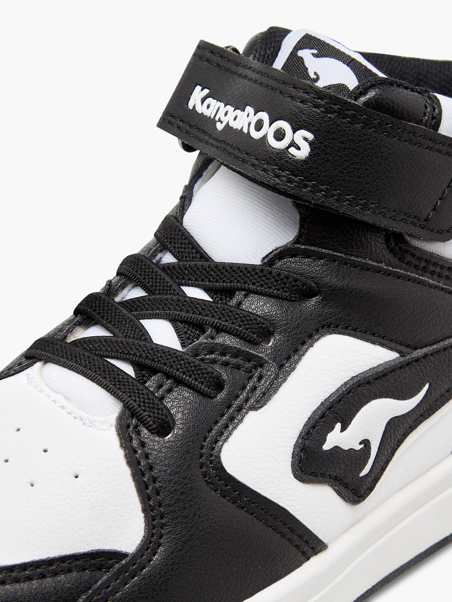 Color Block High Top Sneakers with Hook and Loop Closure