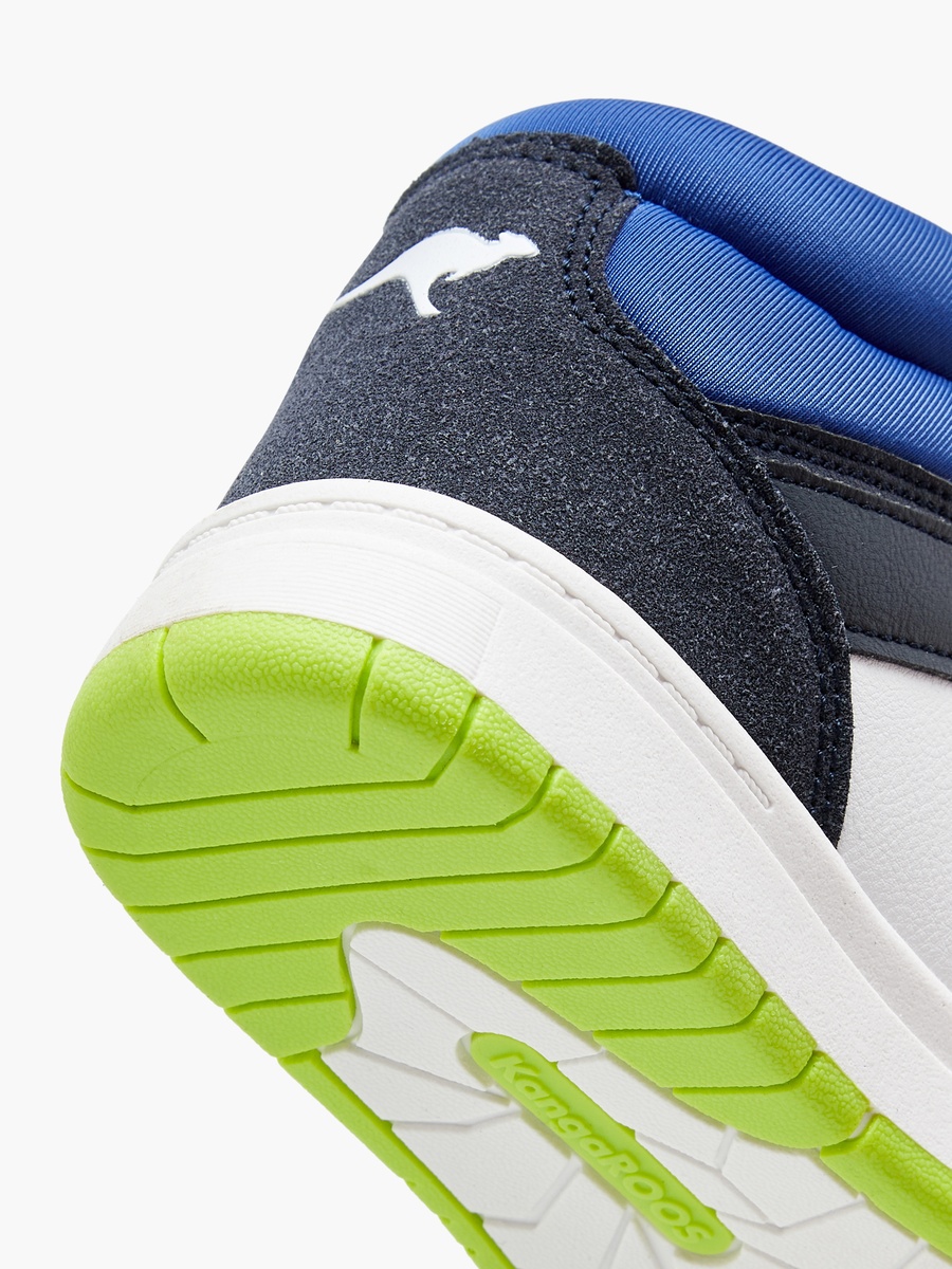 Color Block High Top Sneakers with Hook and Loop Closure