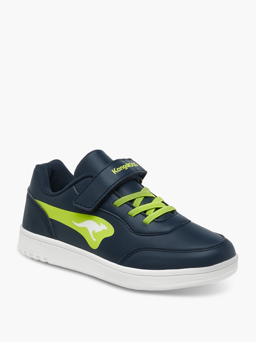 Panelled Sneakers with Hook and Loop Closure