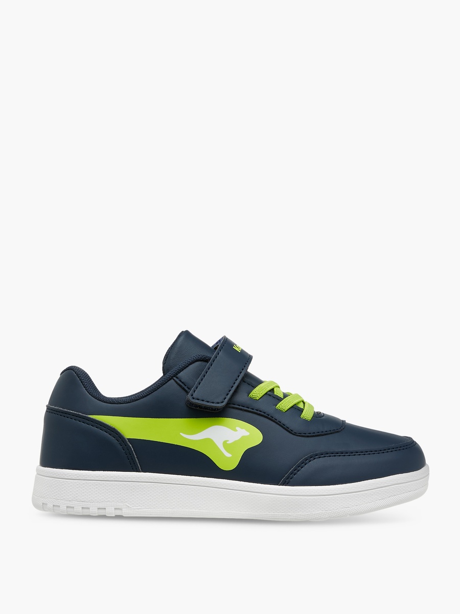 Panelled Sneakers with Hook and Loop Closure