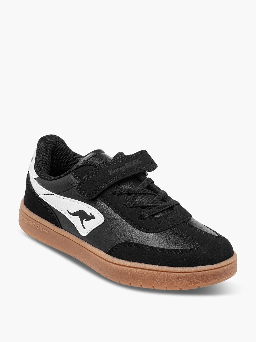 Panelled Sneakers with Hook and Loop Closure