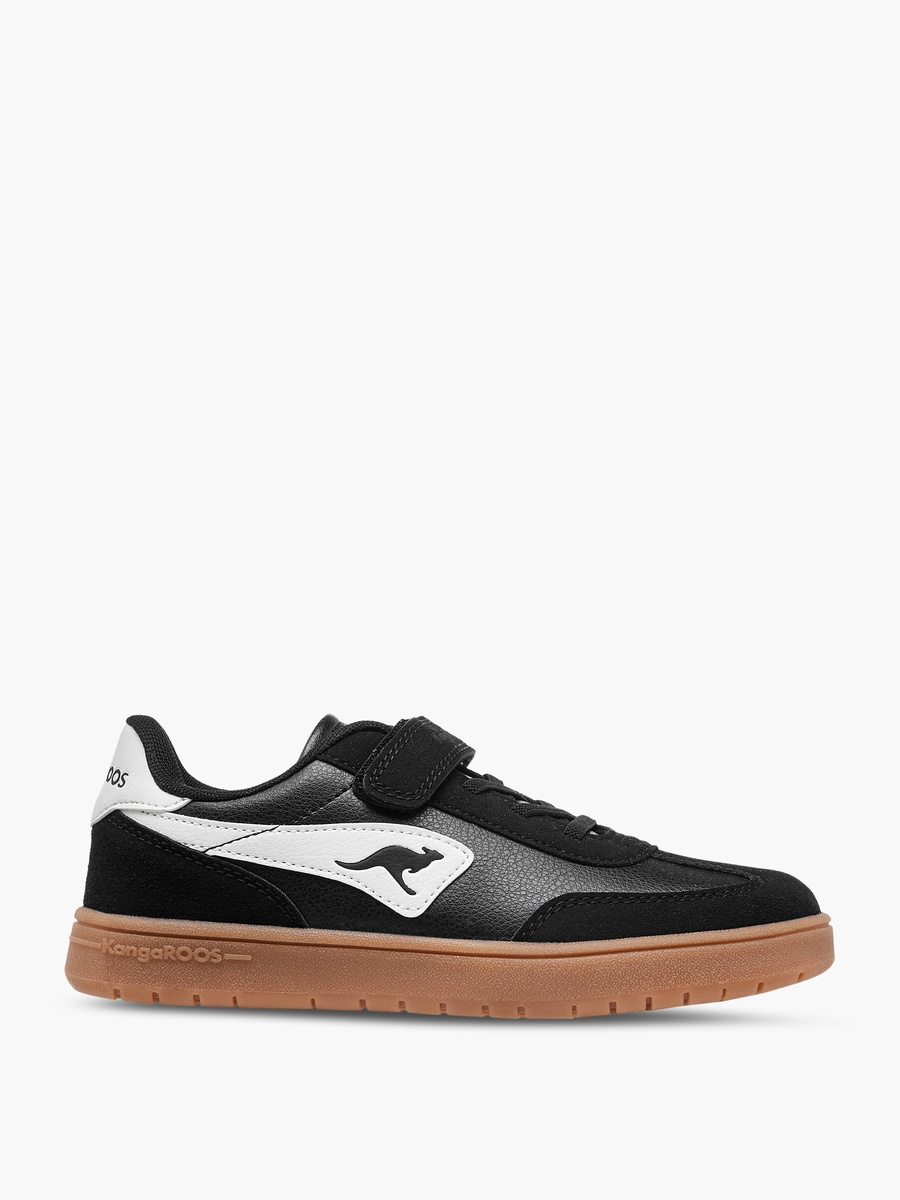 Panelled Sneakers with Hook and Loop Closure