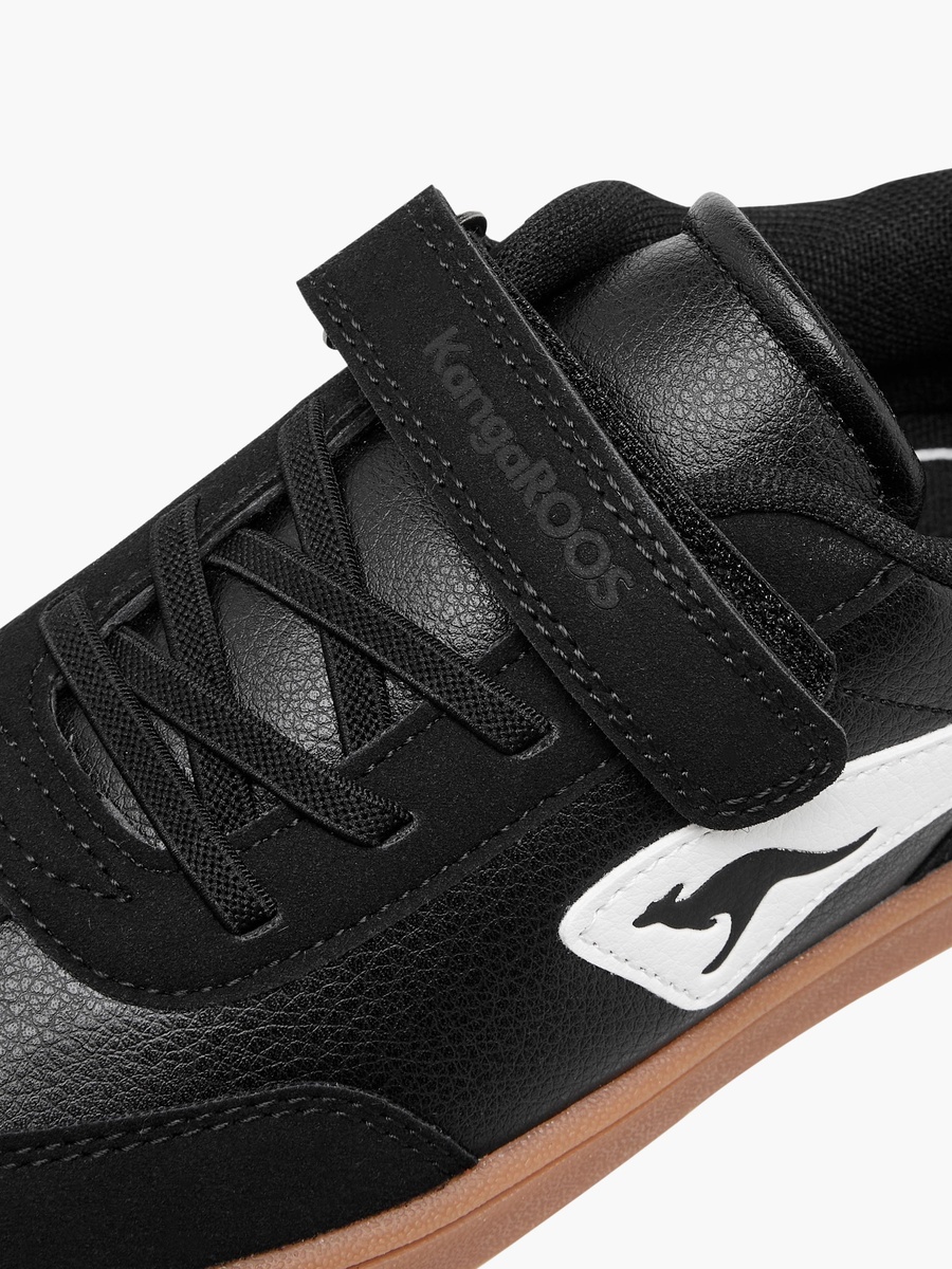 Panelled Sneakers with Hook and Loop Closure