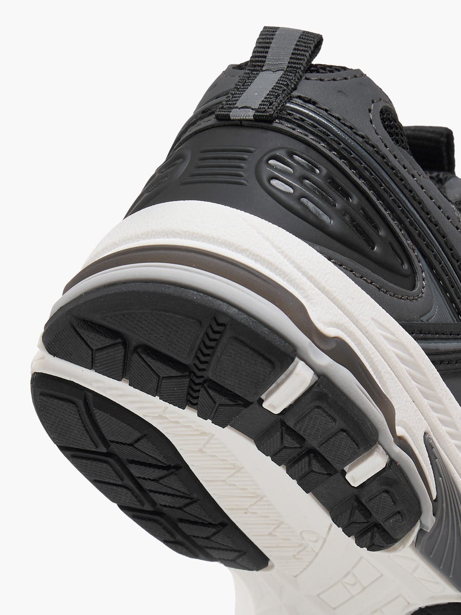 Panelled Sneakers with Hook and Loop Closure