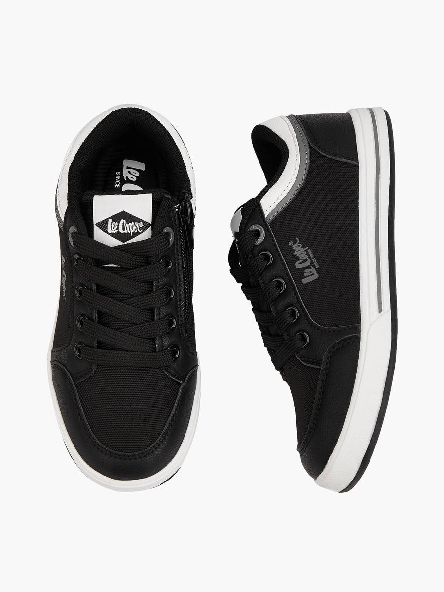 Panelled Lace-Up Sneakers
