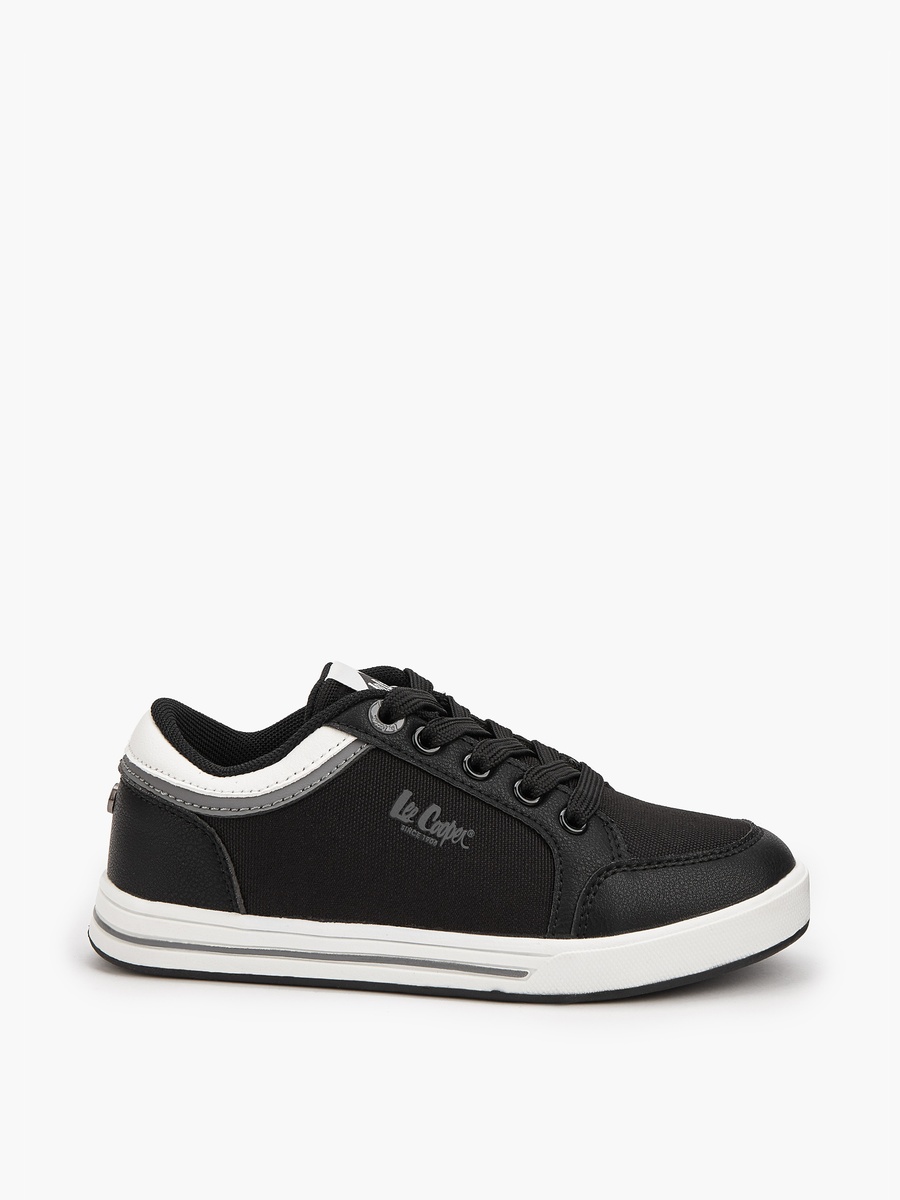 Panelled Lace-Up Sneakers