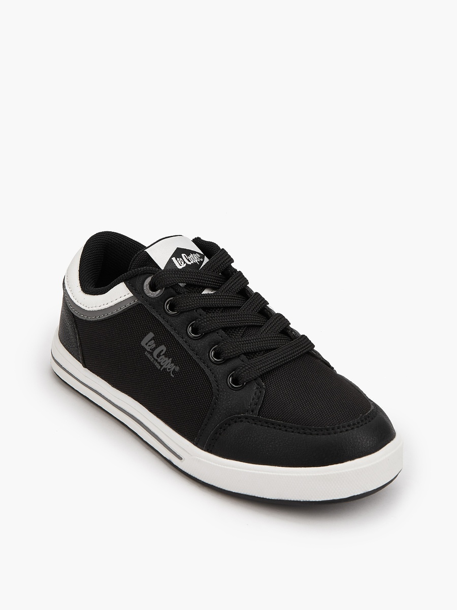 Panelled Lace-Up Sneakers