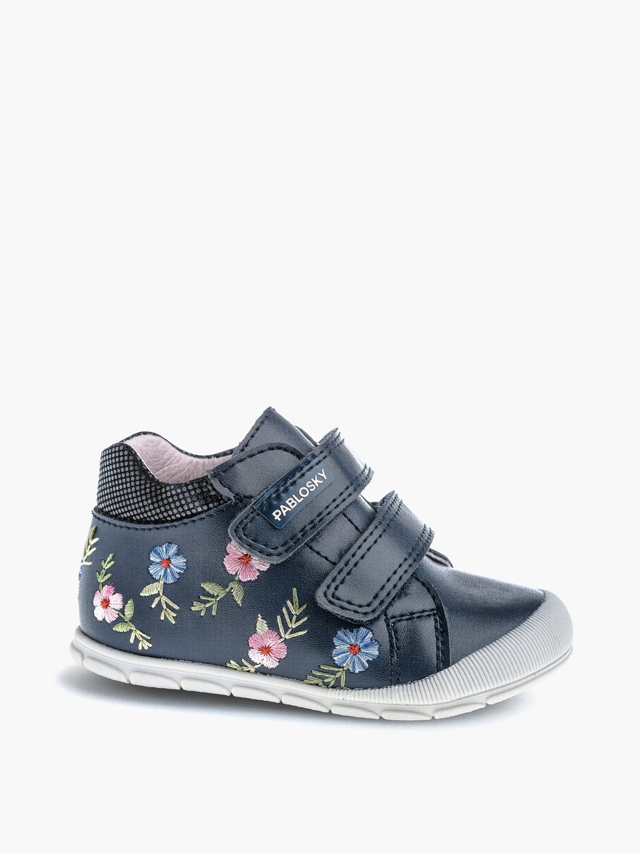 High Top Sneakers with Hook and Loop Closure - 059725