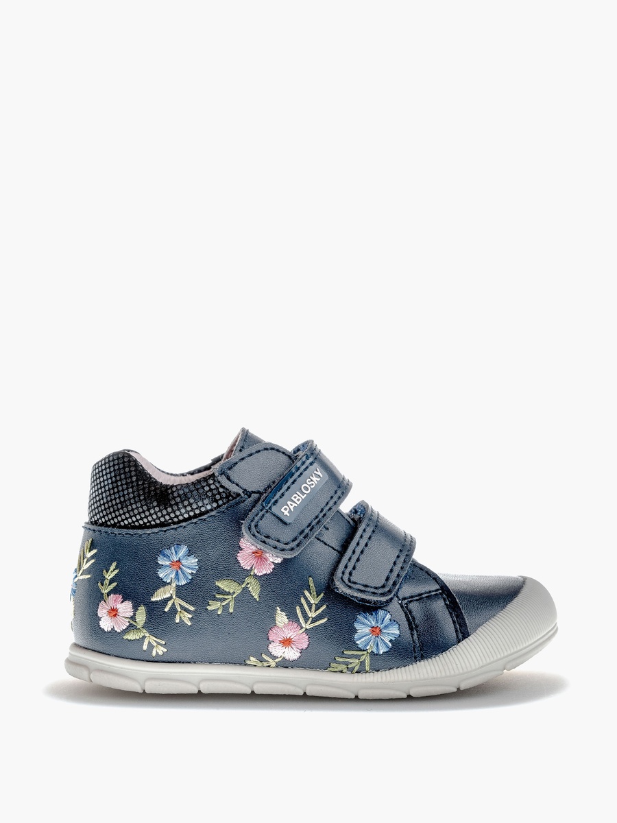 High Top Sneakers with Hook and Loop Closure - 059725