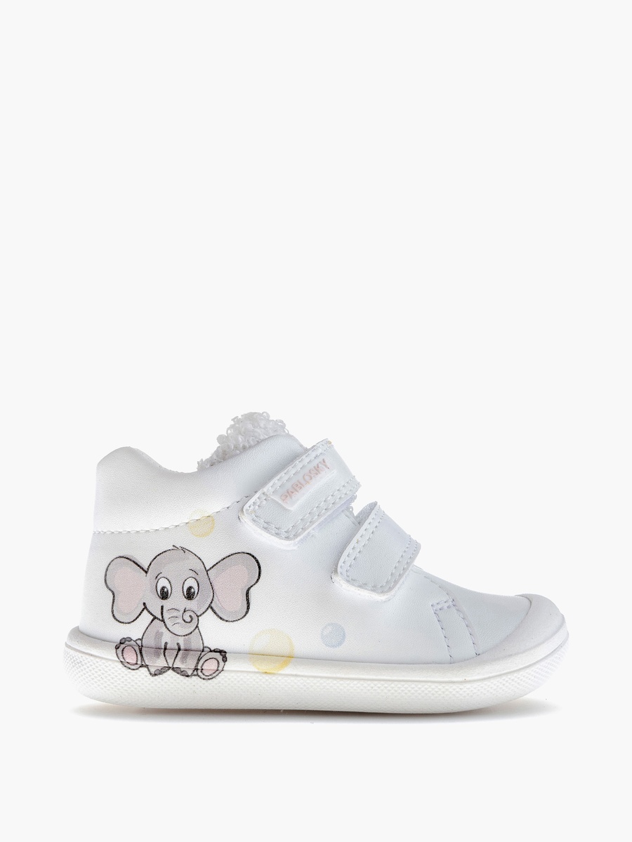 High Top Sneakers with Hook and Loop Closure