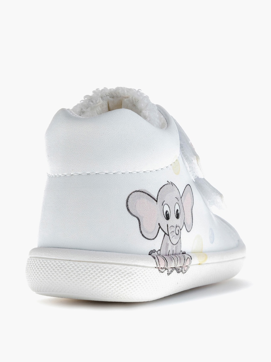 High Top Sneakers with Hook and Loop Closure