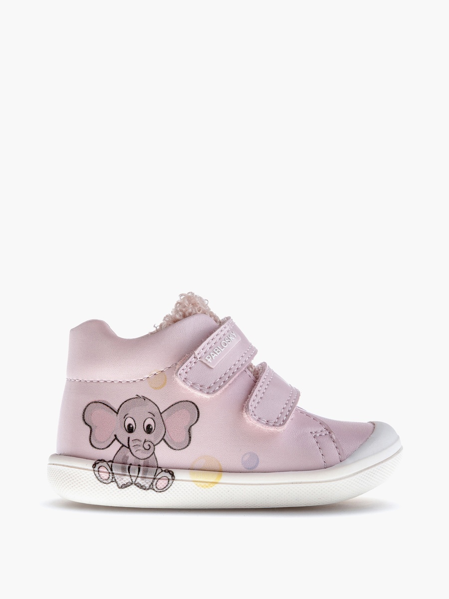 High Top Sneakers with Hook and Loop Closure