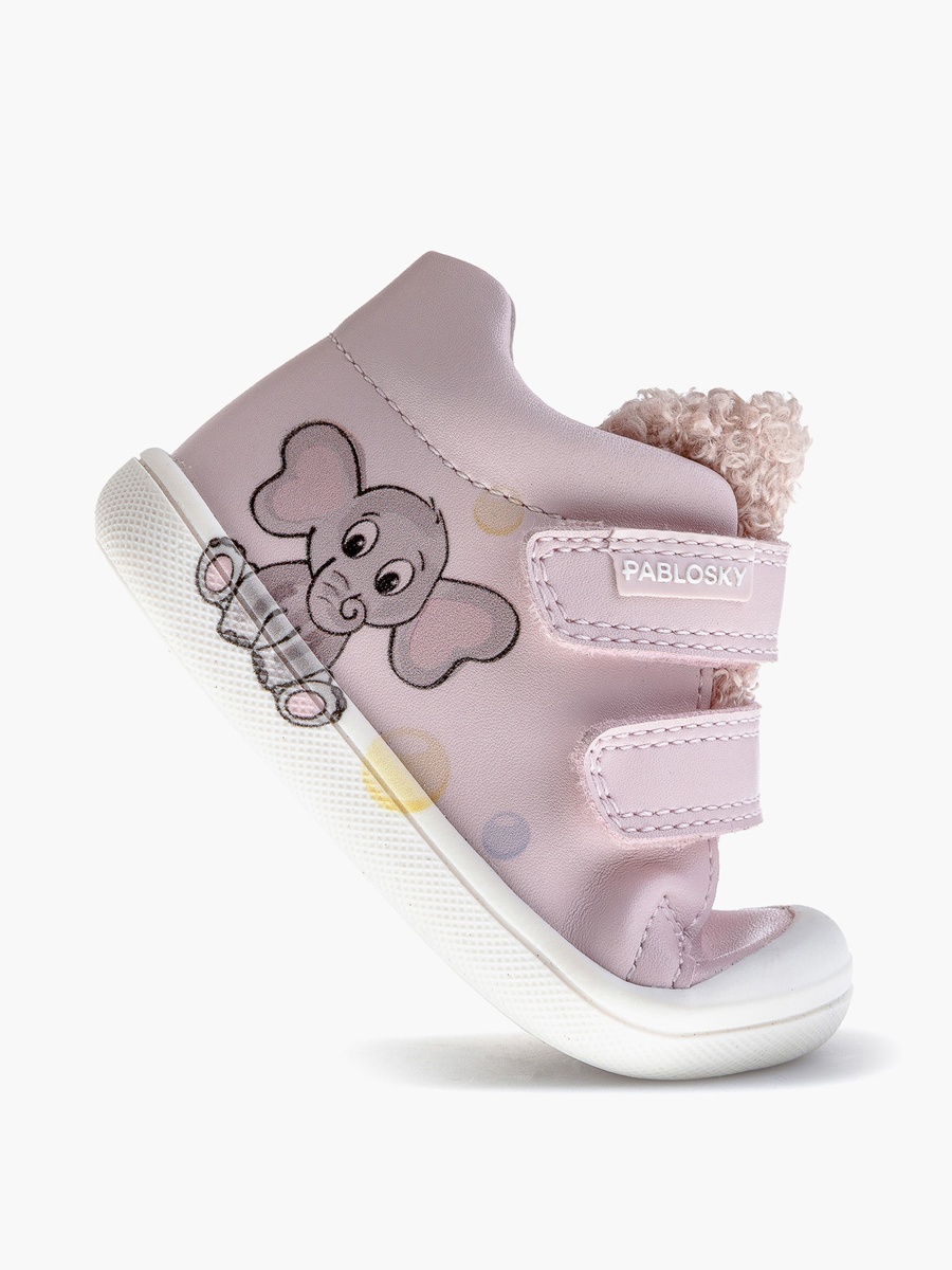 High Top Sneakers with Hook and Loop Closure
