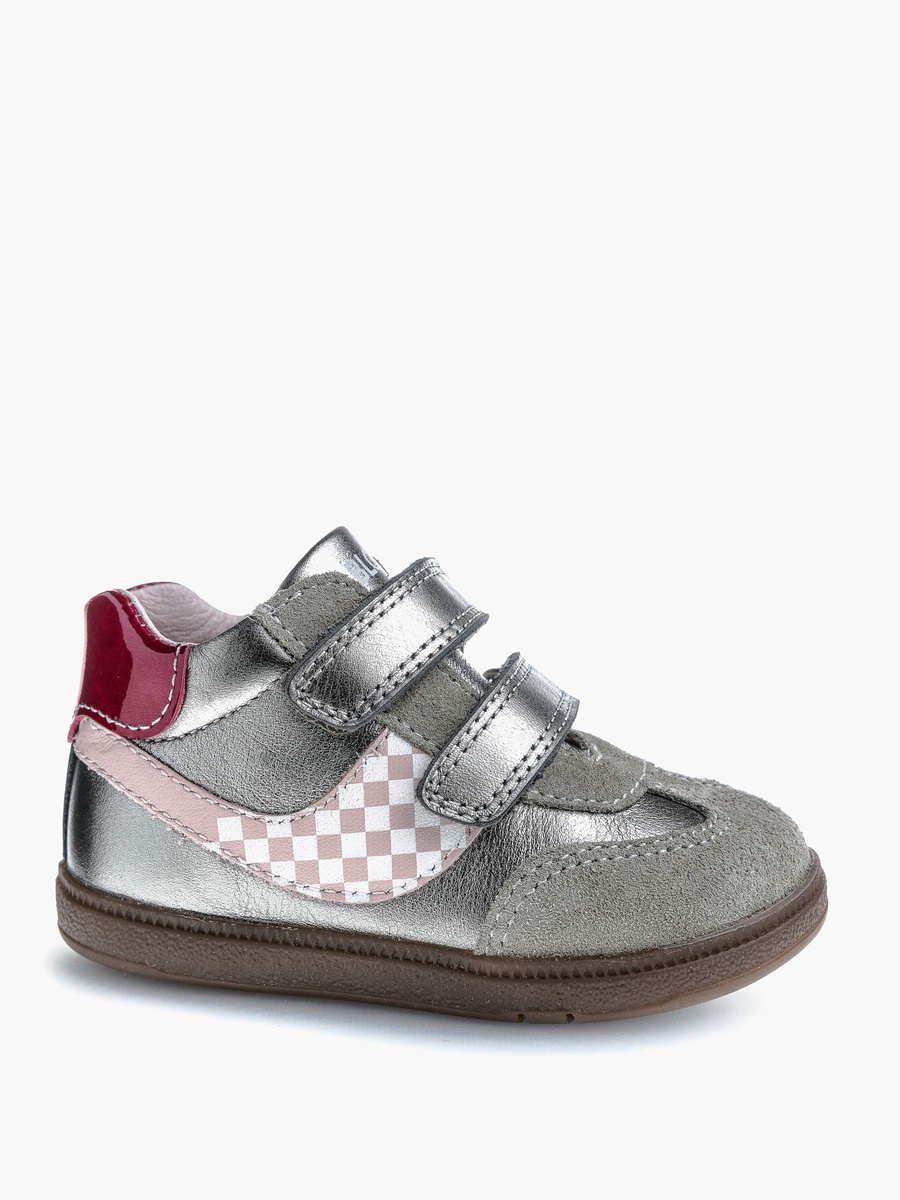 High Top Sneakers with Hook and Loop Closure - 062750
