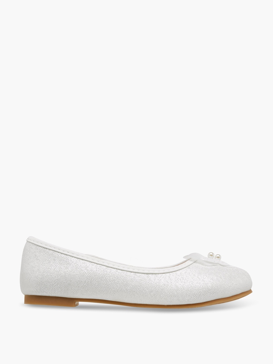 Butterfly Accent Slip-On Ballerina Shoes