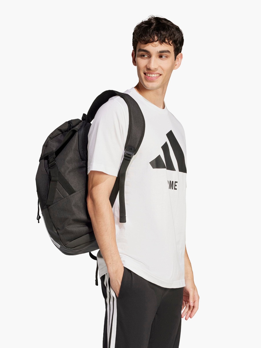 Logo Print School Backpack with Shoulder Straps and Side Release Buckle Closure -16x30x50 cm
