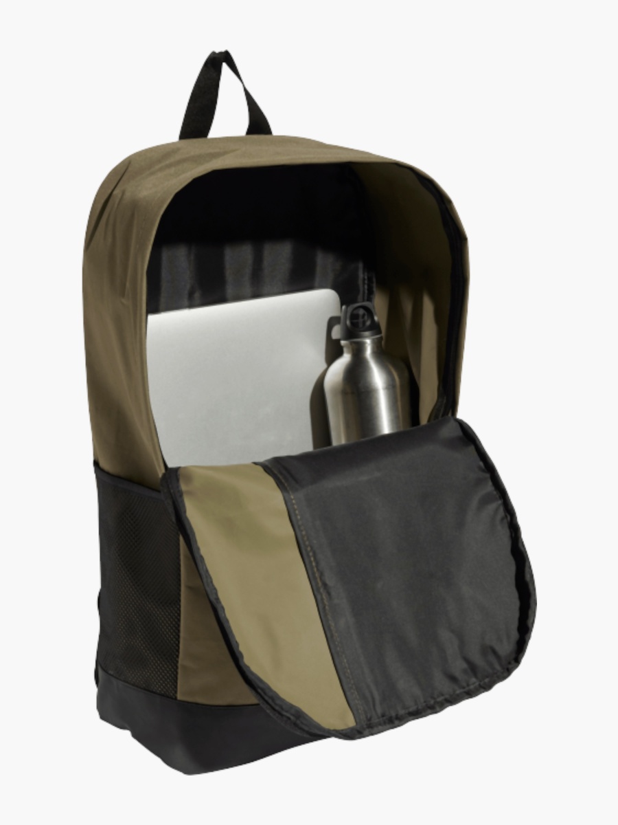 Logo Print School Backpack with Adjustable Straps and Zip Closure - 14x28x45 cm