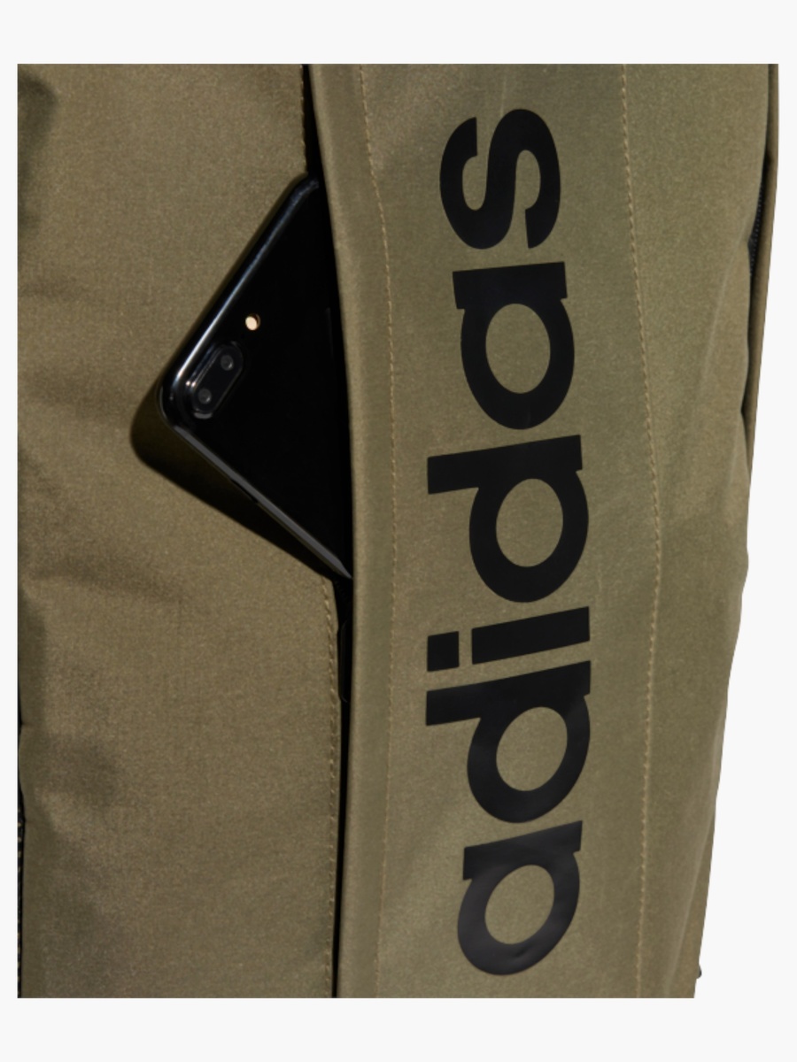 Logo Print School Backpack with Adjustable Straps and Zip Closure - 14x28x45 cm