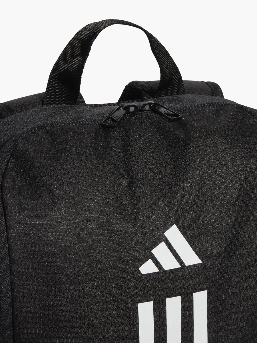 Logo Striped School Backpack with Adjustable Shoulder Straps - 16x30x46 cm