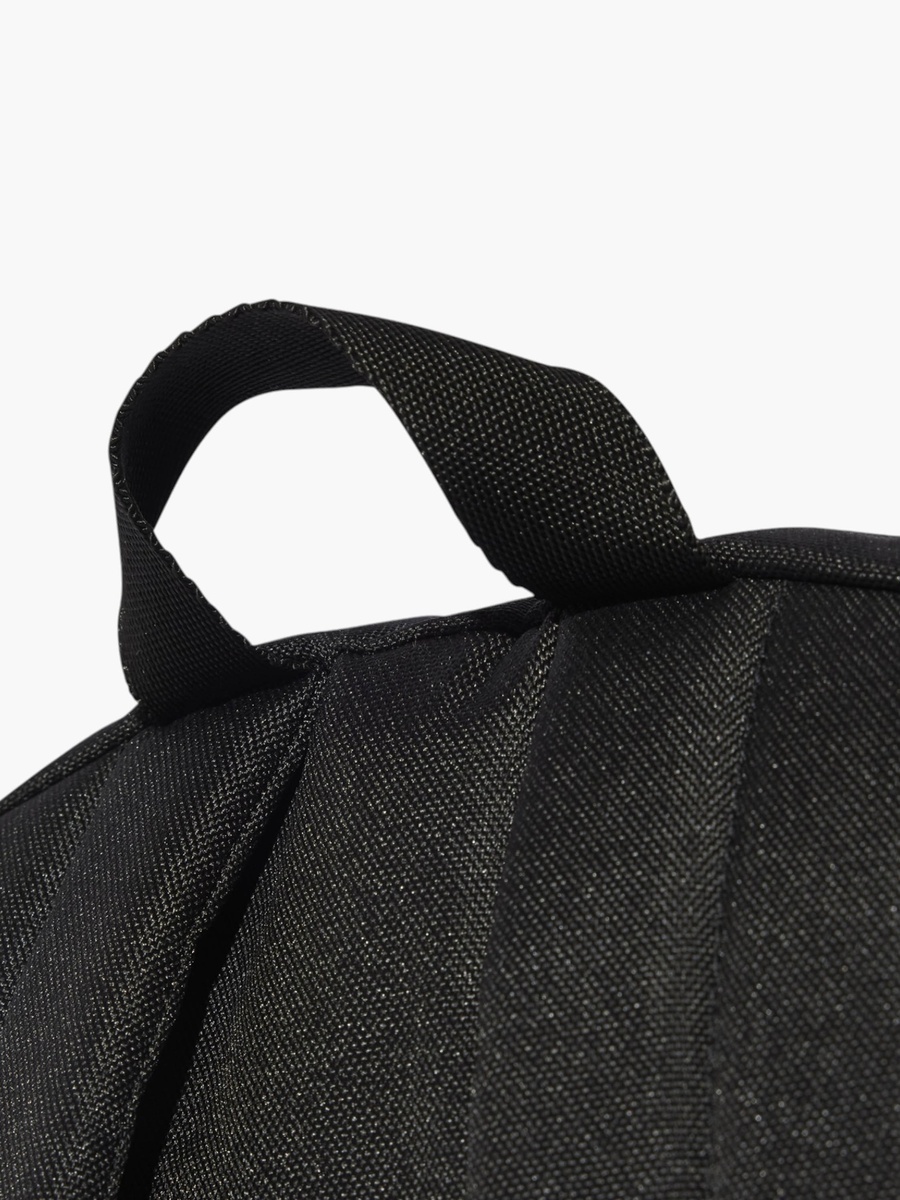 Logo Print School Backpack with Adjustable Straps and Zip Closure
