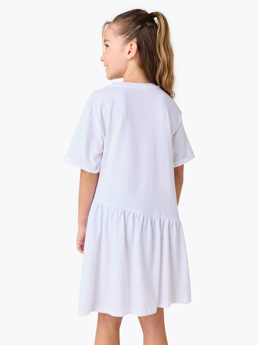 Saudi Arabia National Day Print A-Line Dress with Round Neck