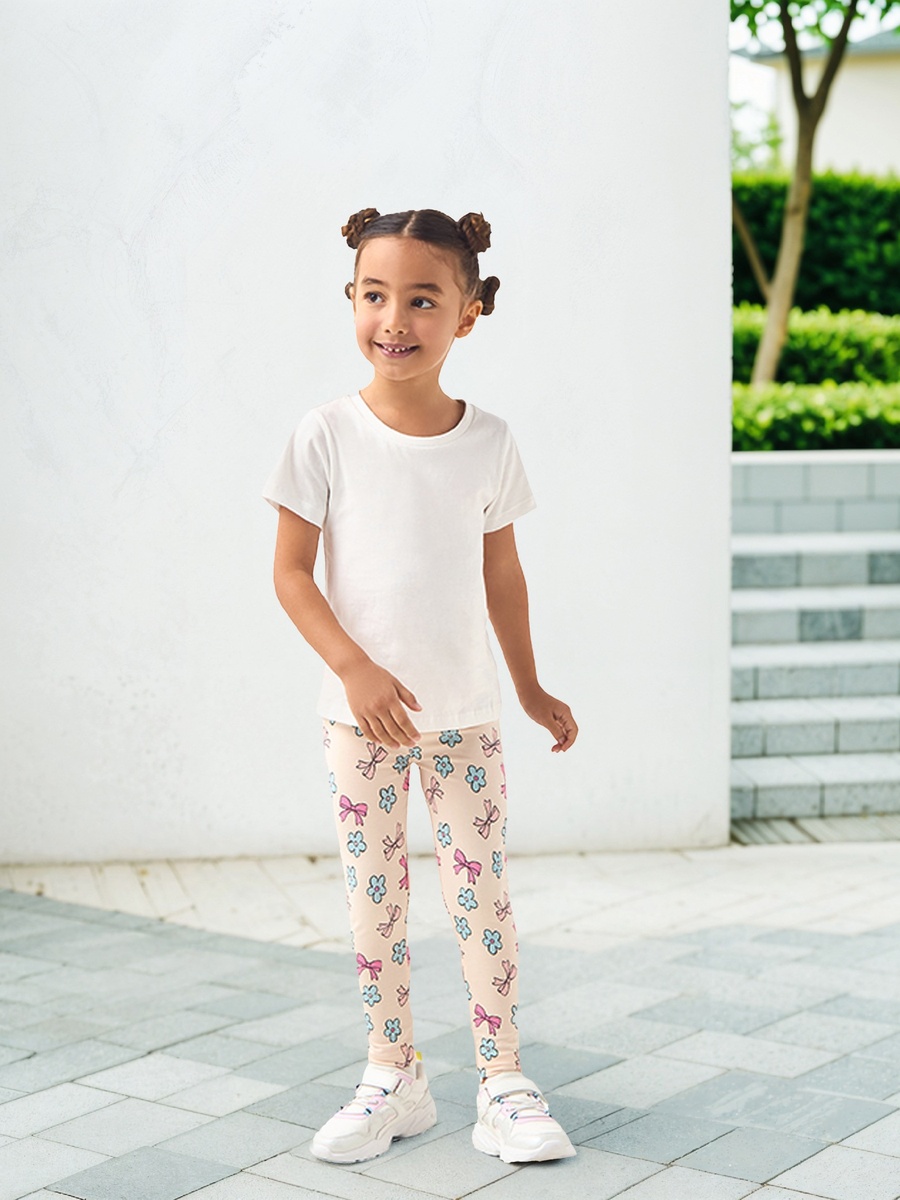 All-Over Print Leggings with Elasticated Waistband