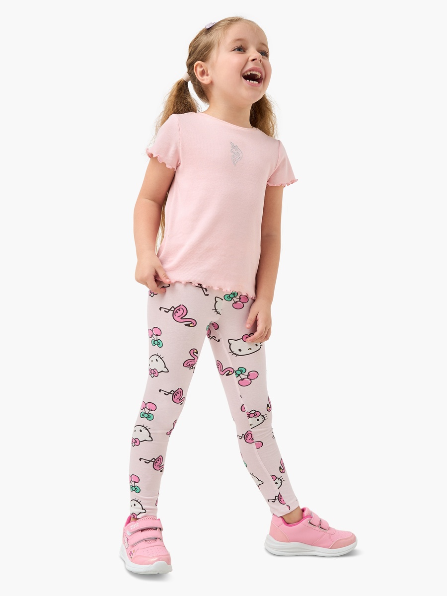 All-Over Hello Kitty Print Leggings with Elasticated Waistband
