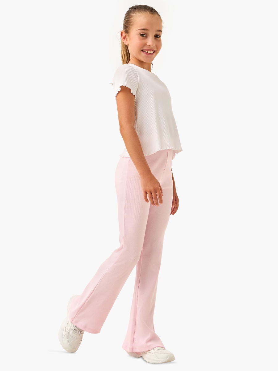 Ribbed Leggings with Elasticated Waistband