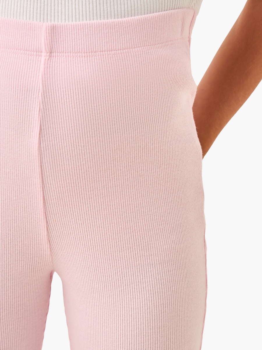 Ribbed Leggings with Elasticated Waistband