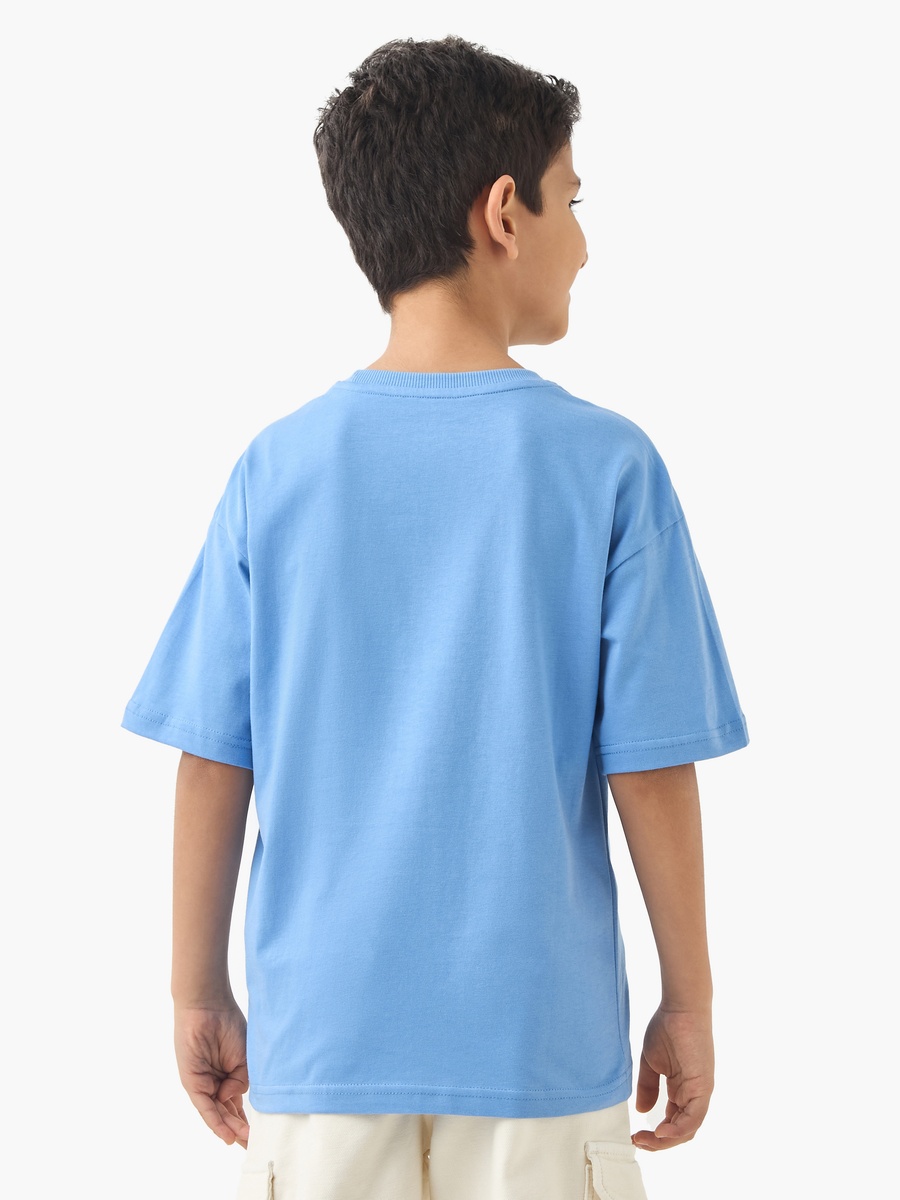 Graphic Print T-Shirt with Short Sleeves