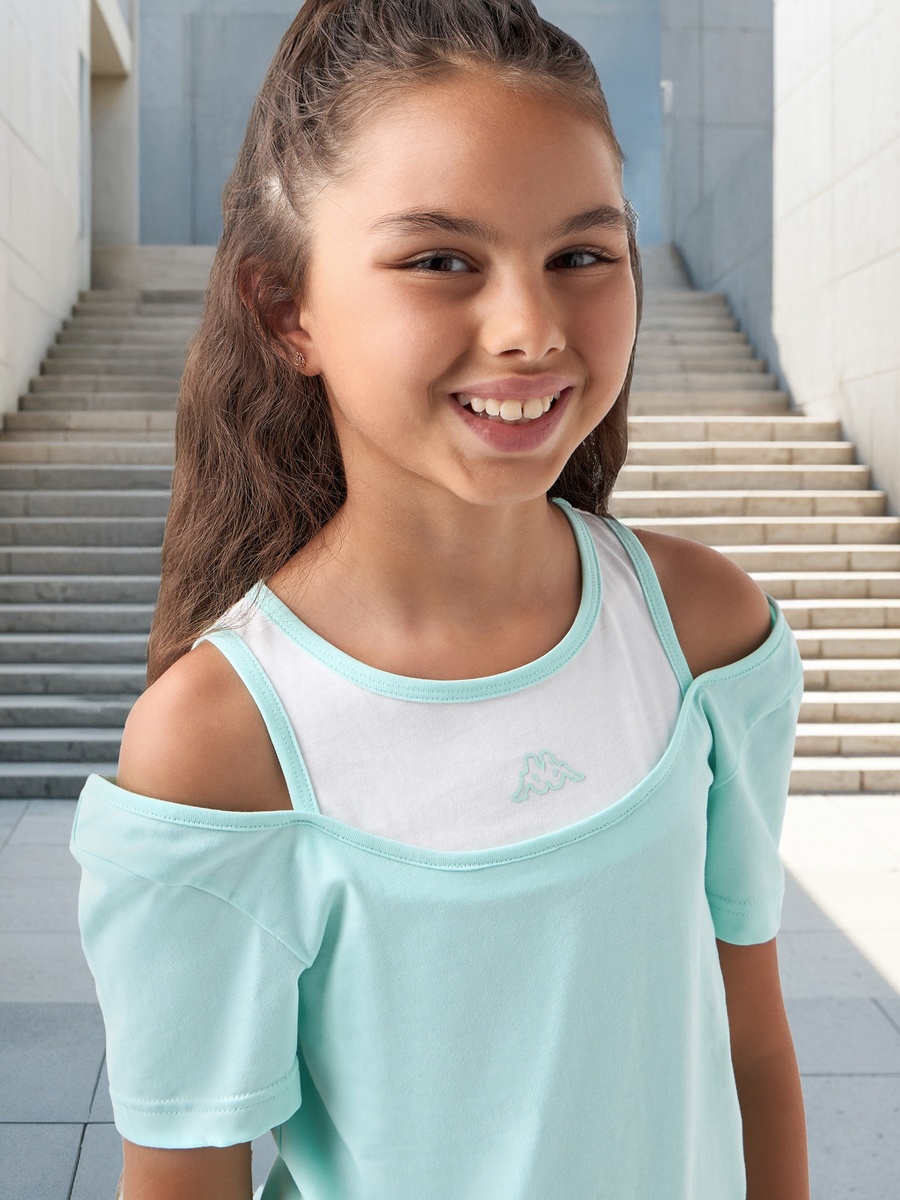Cold Shoulder Detail T-Shirt with Short Sleeves