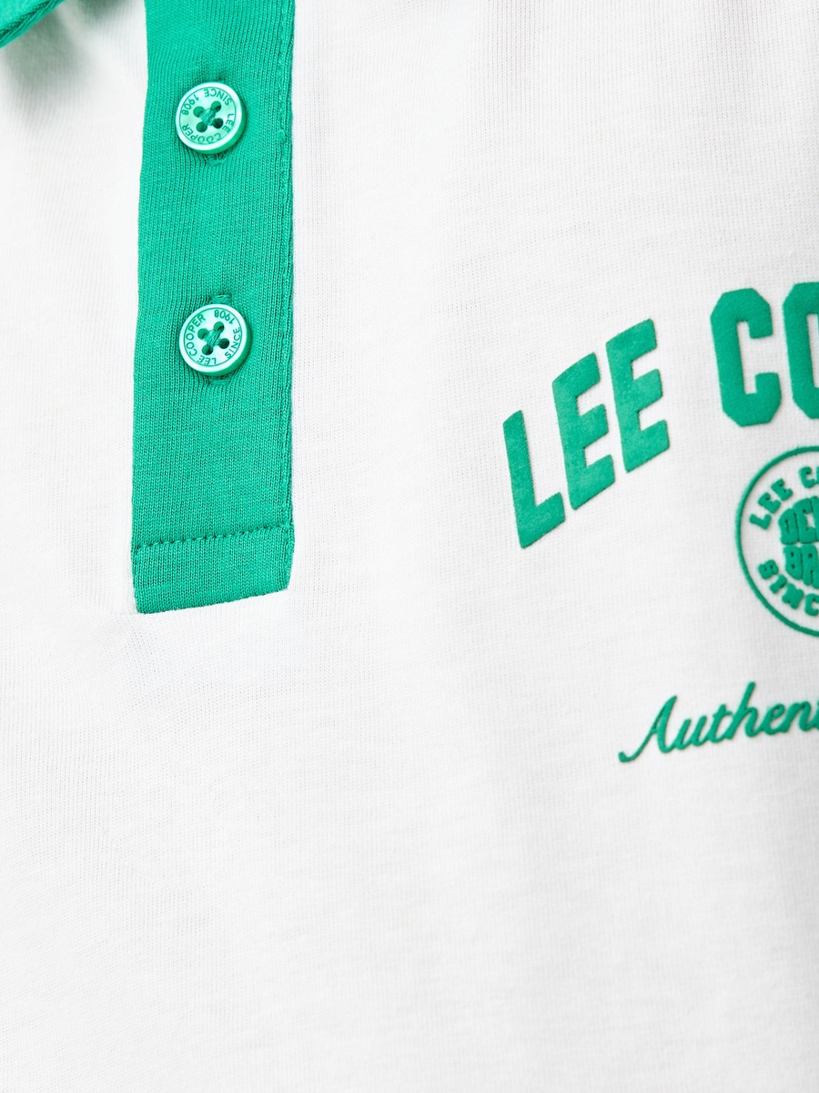 Colourblock Polo T-Shirt with Raglan Sleeves