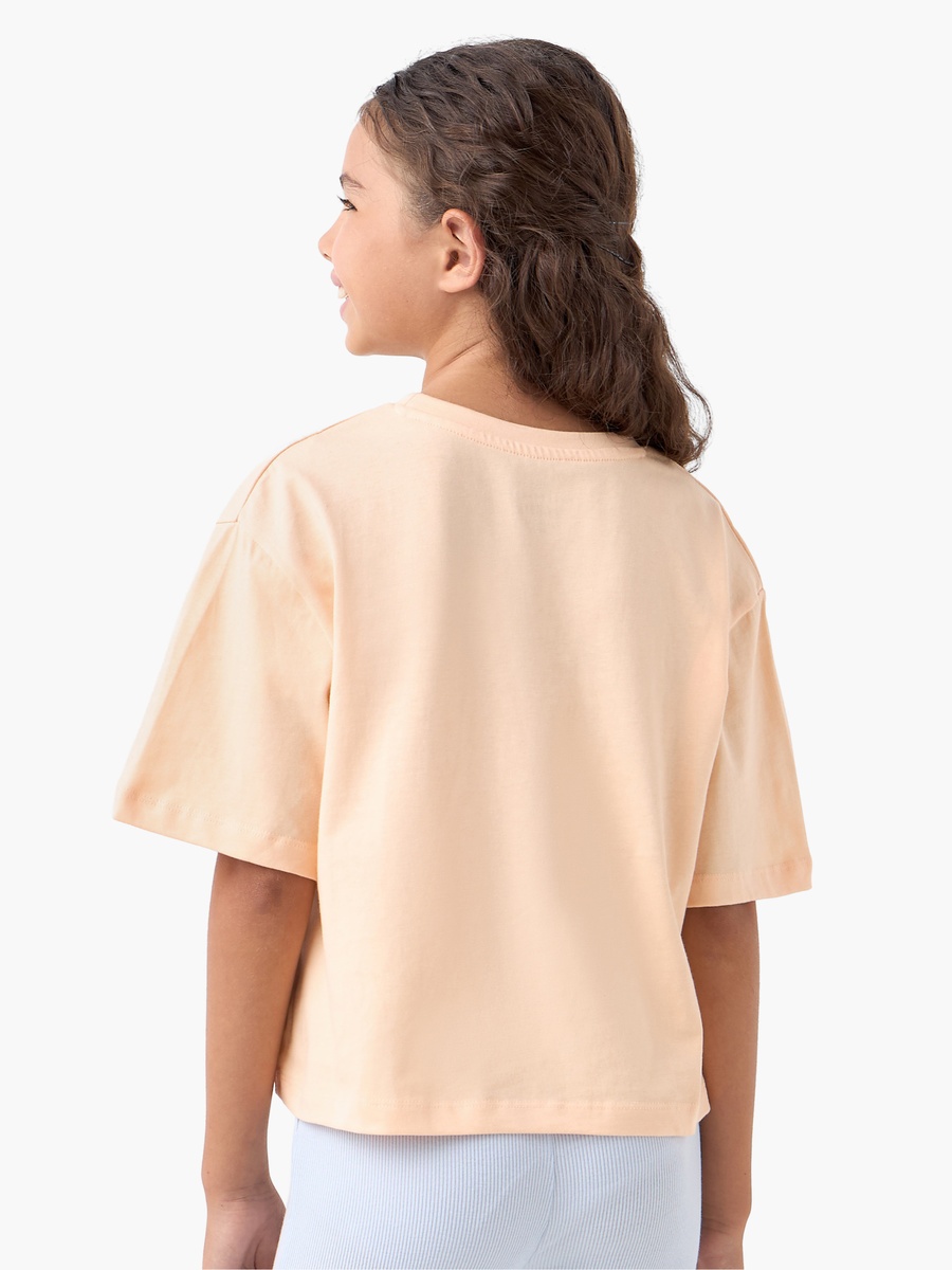 Graphic Print T-Shirt with Crew Neck and Short Sleeves