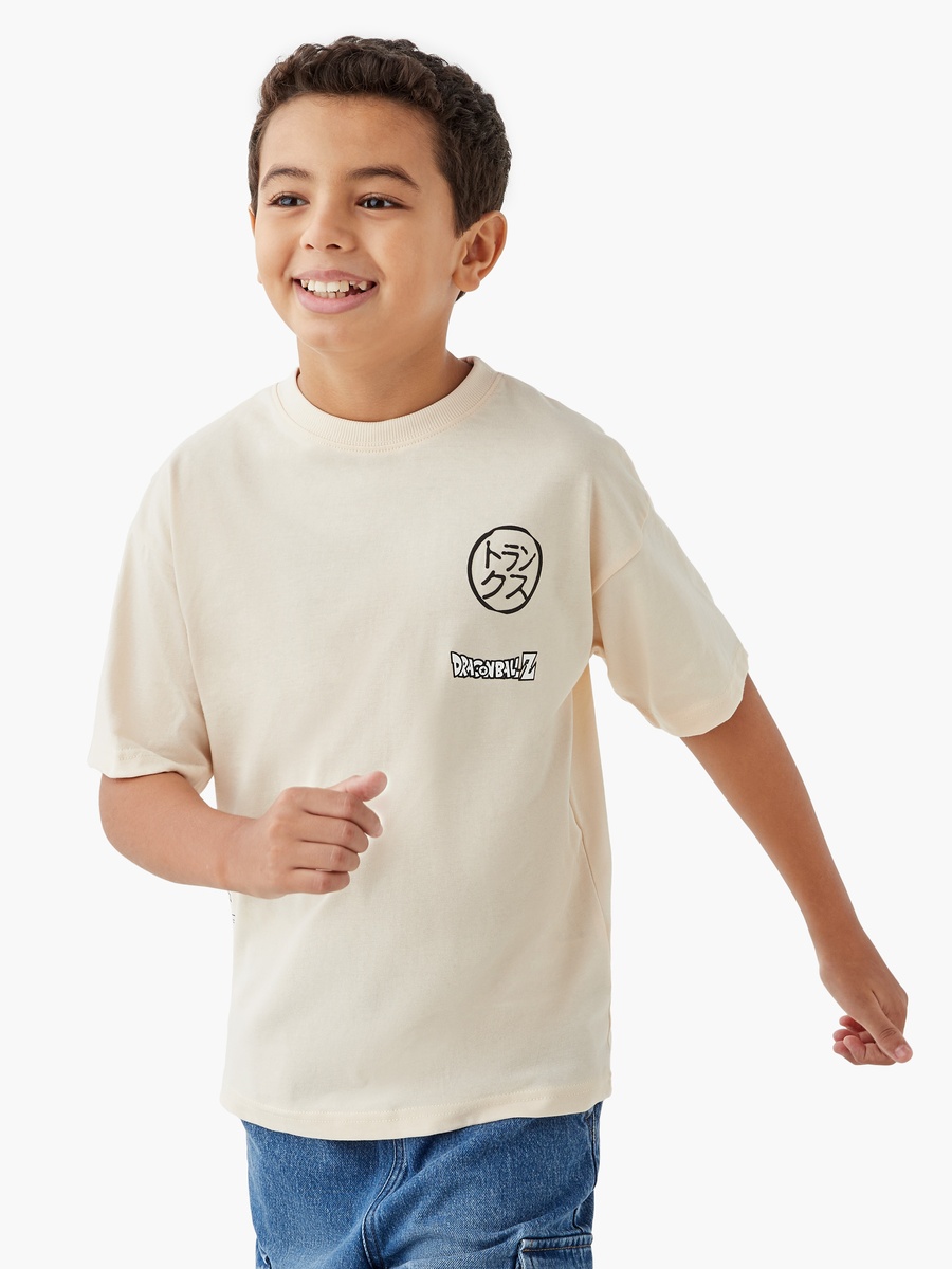 Spacetoon Dragon Ball Z Print T-Shirt with Short Sleeves