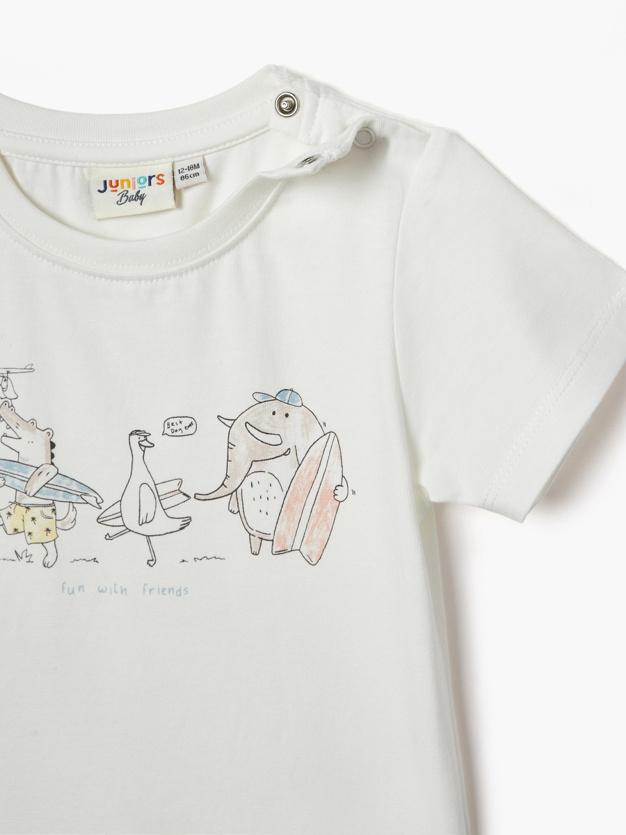 Printed T-Shirt with Short Sleeves