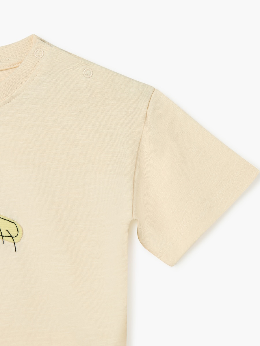 Tree Print T-Shirt with Short Sleeves