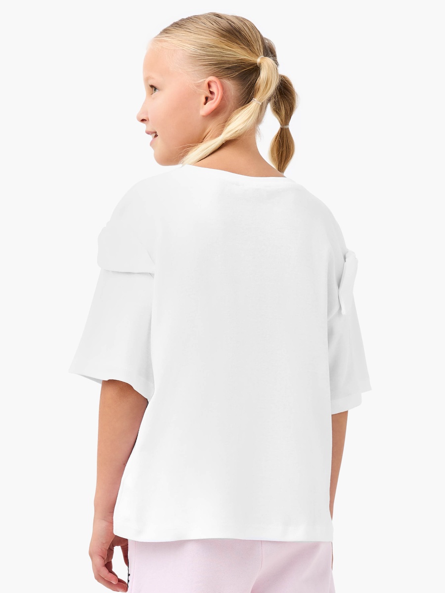 Hello Kitty and My Melody Print T-Shirt with Short Sleeves