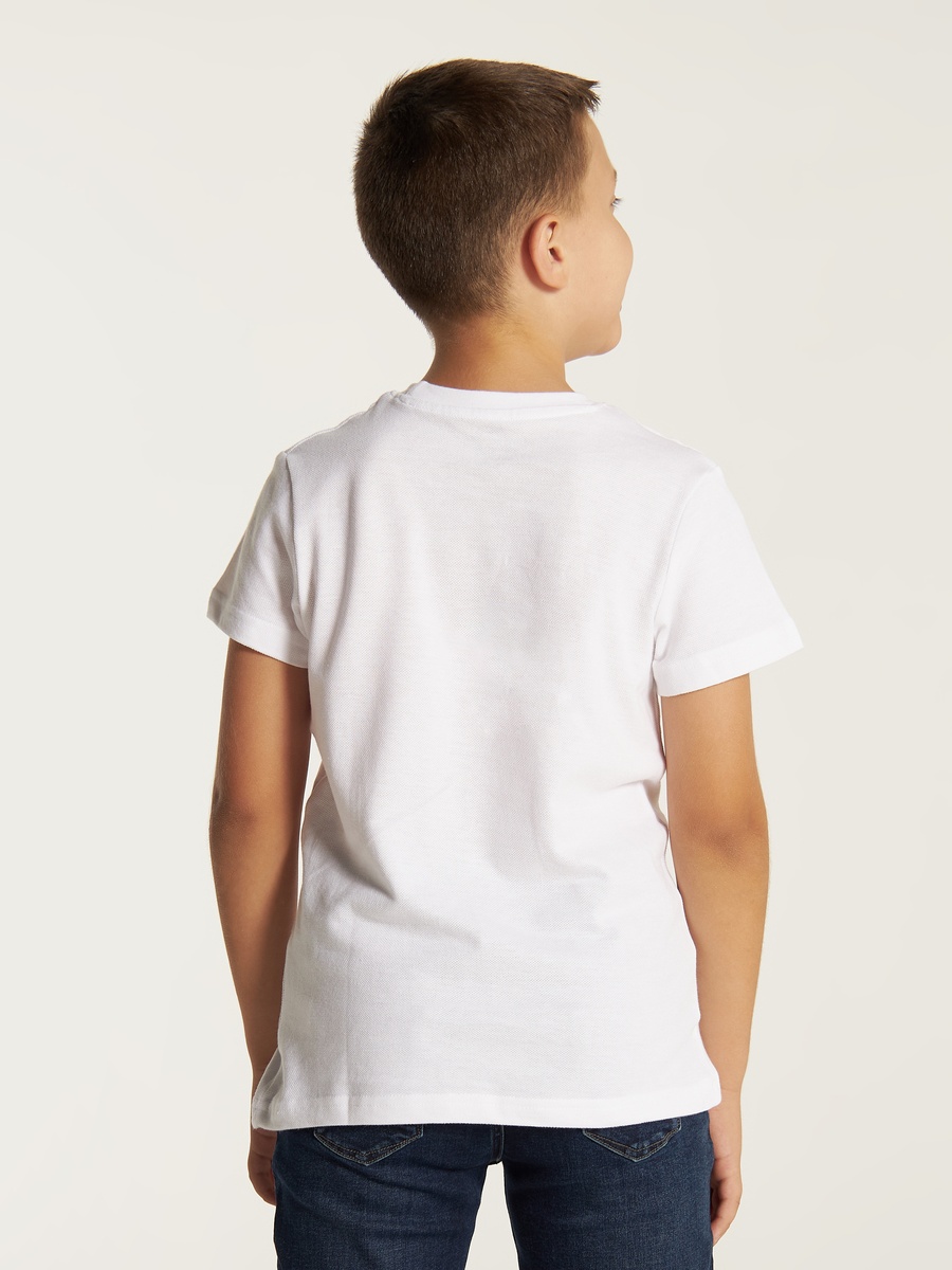 Solid T-Shirt with Crew Neck and Short Sleeves