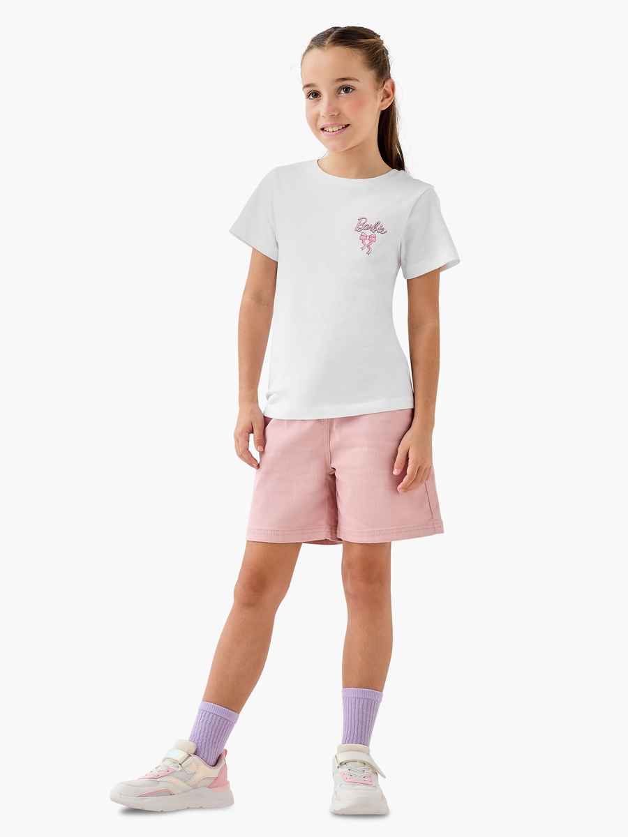 Barbie Print Crew Neck T-Shirt