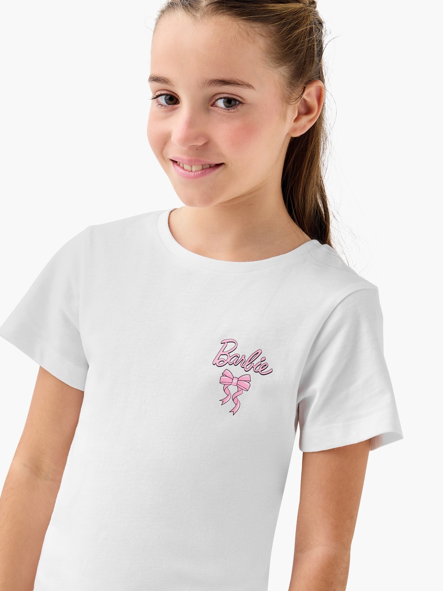 Barbie Print Crew Neck T-Shirt