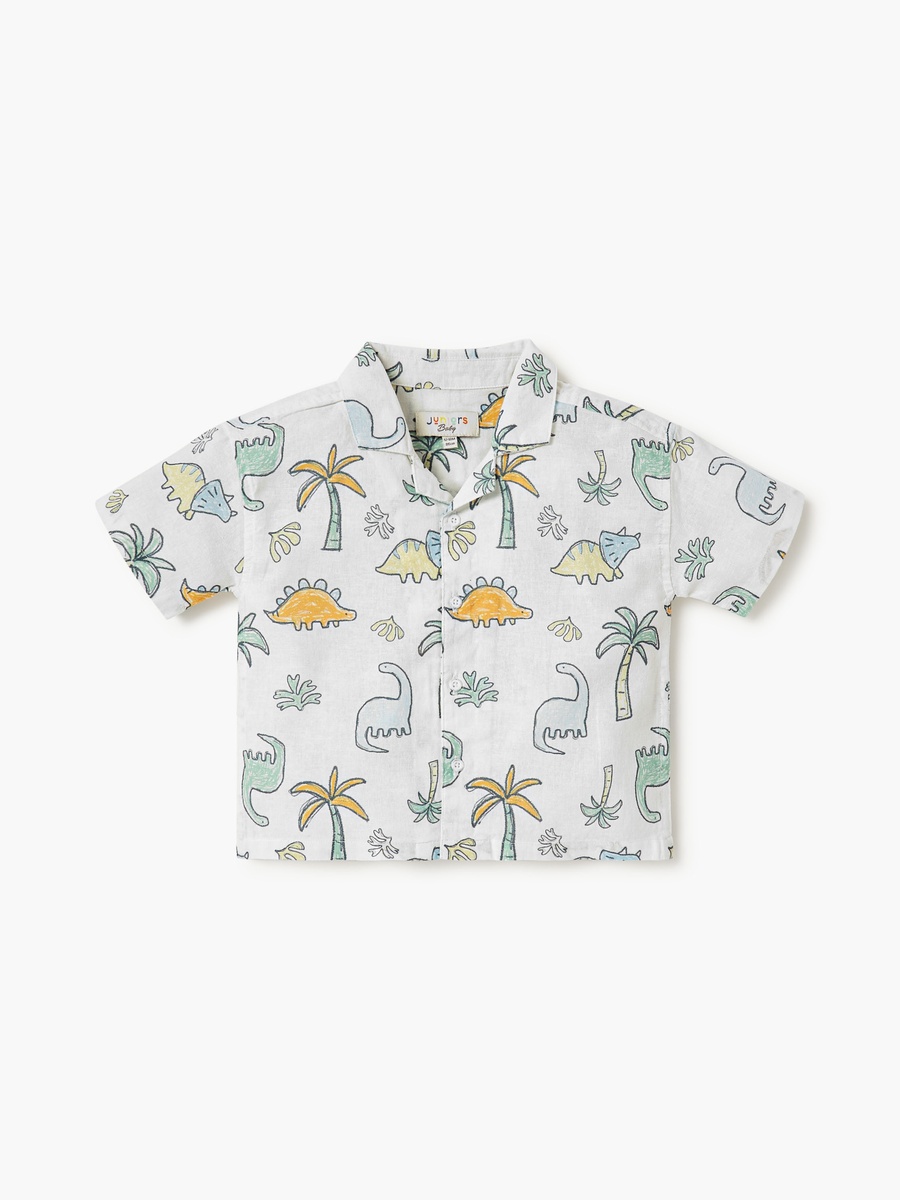 Printed Shirt and Shorts Set