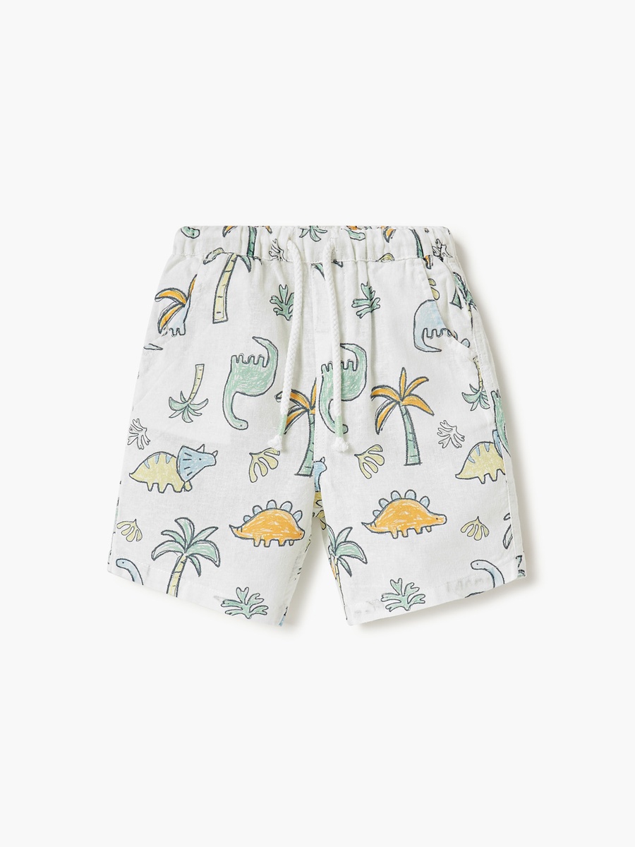 Printed Shirt and Shorts Set